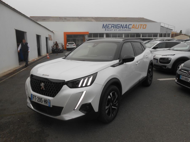 Peugeot 2008 II 1.2 PureTech 130 BVM6 GT LINE Camera 1ère Main ESSENCE BLANC NACRÉ Occasion à vendre