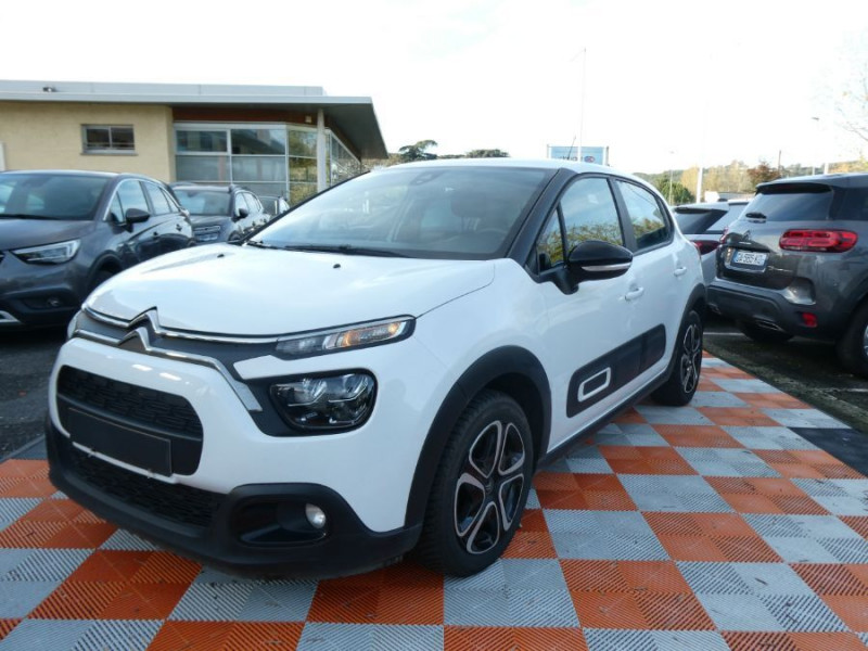 Citroen C3 Société NEW 1.2 PureTech 83 FEEL NAV Radar 2PL 11450€HT ESSENCE BLANCHE Occasion à vendre