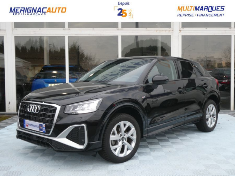 Audi Q2 New 35 TFSI 150 S Tronic S LINE Ext. GPS Camera Hayon EL. ESSENCE NOIR Occasion à vendre