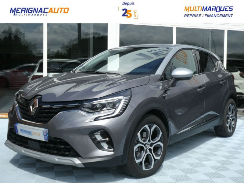 Renault CAPTUR II 1.6 E-TECH 145 EDC HYBRIDE TECHNO Camera 1ère Main Hybride GRIS CASSIOPEE TOIT ALU Occasion à vendre