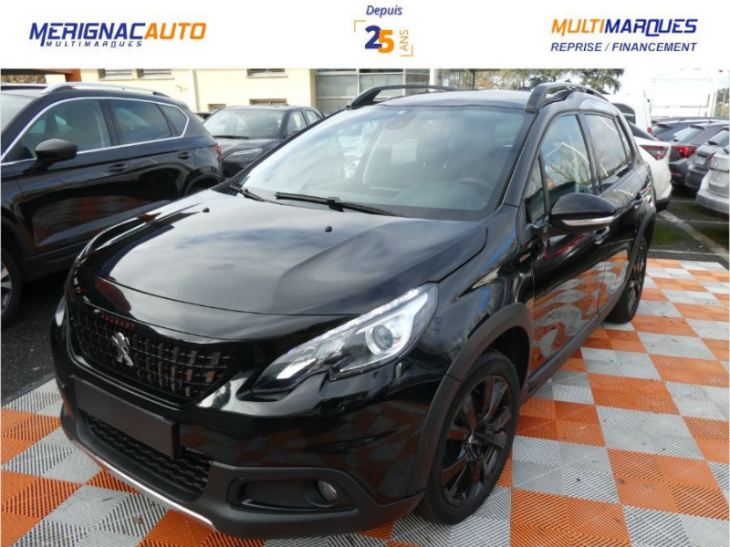 Peugeot 2008 1.2 PureTech 110 EAT6 GT LINE TOIT Pano GPS Camera ESSENCE NOIR MÉTAL Occasion à vendre