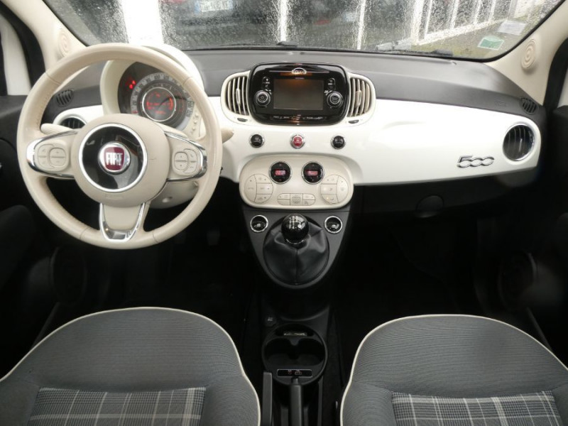 Photo 12 de l'offre de FIAT 500 1.2 69 LOUNGE TOIT Pano CLIM Auto JA16P à 10790€ chez Mérignac auto