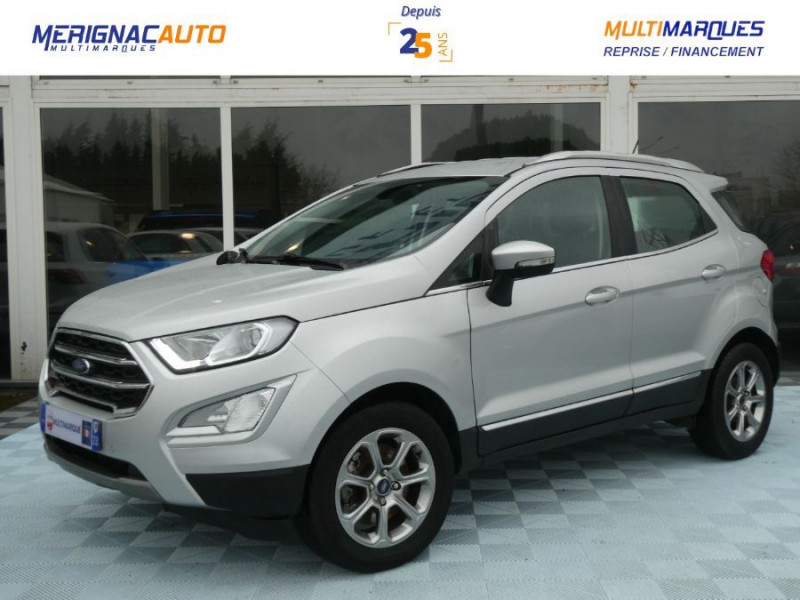 Photo 1 de l'offre de FORD ECOSPORT 1.0 EcoBoost 125 BVM6 TITANIUM GPS Camera CarPlay Radars à 11950€ chez Mérignac auto