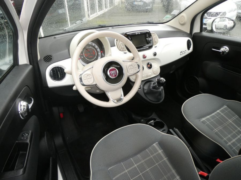 Photo 14 de l'offre de FIAT 500 1.2 69 LOUNGE TOIT Pano CLIM Auto JA16P à 10790€ chez Mérignac auto