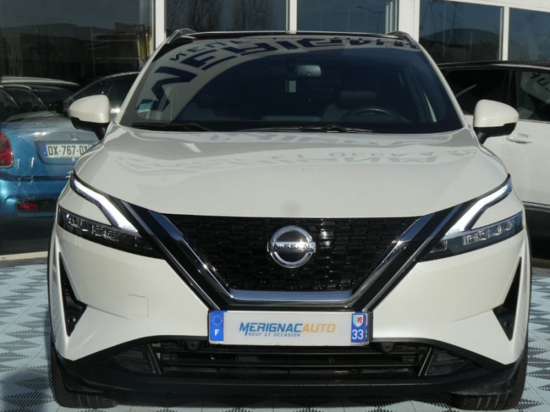 Photo 10 Nissan QASHQAI 1.3 MILD HYBRID 158 Xtronic 2WD N-CONNECTA TOIT Pano PK Hiver Hybride BLANC LUNAIRE NACRÉ en vente chez Mérignac auto Photo 10 de l'offre de NISSAN QASHQAI 1.3 MILD HYBRID 158 Xtronic 2WD N-CONNECTA TOIT Pano PK Hiver à 27450€ chez Mérignac auto