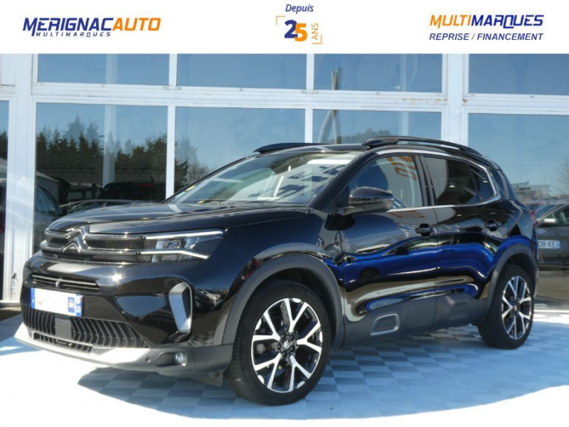 Photo 1 de l'offre de CITROEN C5 AIRCROSS NEW 1.5 BlueHDi 130 EAT8 SHINE PACK TOIT Ouvrant JA19 Hayon EL. SC 360° à 28890€ chez Mérignac auto