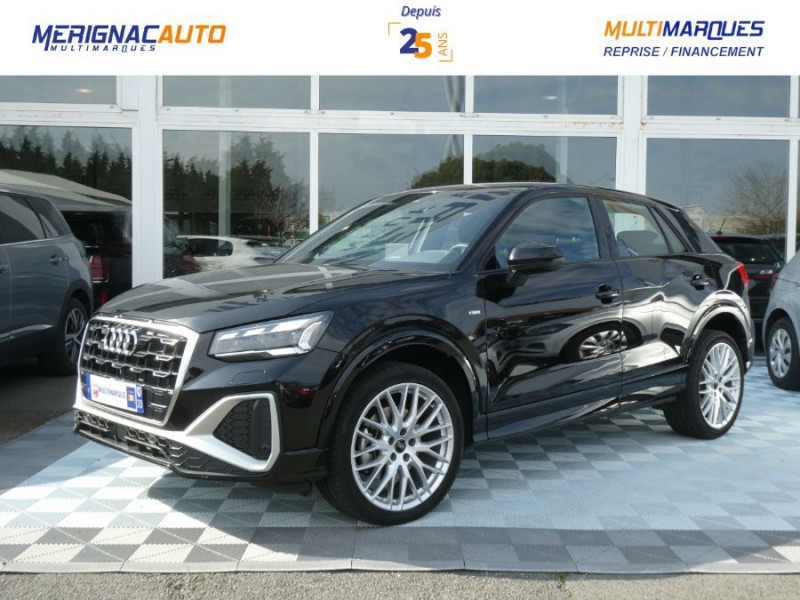 Audi Q2 New 35 TDI 150 S-Tronic S LINE Int+Ext JA19 Camera Key Less Gtie 04/29 DIESEL NOIR MÉTAL Occasion à vendre