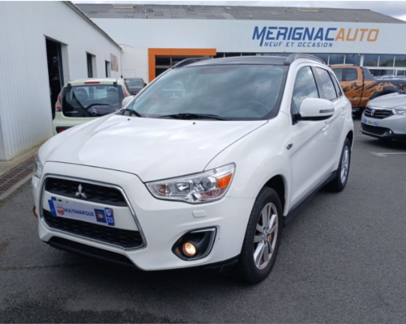 Mitsubishi ASX 2.2 DI-D 150 BVA 4WD INSTYLE FULL Equips. CUIR Toit Pano Camera Attel. DIESEL BLANC Occasion à vendre