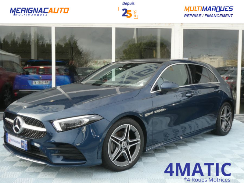 Mercedes-Benz CLASSE A IV 200D 150 8G-DCT 4MATIC AMG LINE Pack Premium Plus TOE DIESEL BLEU METAL FONCE Occasion à vendre