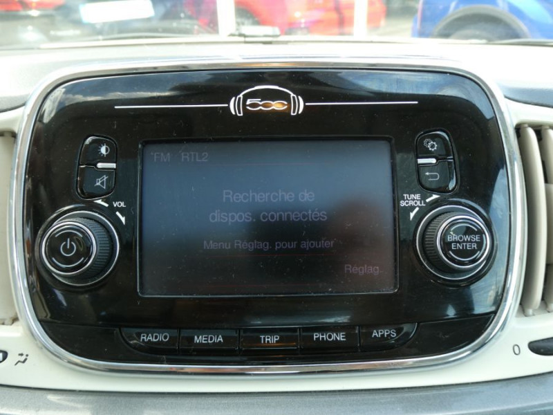 Photo 24 de l'offre de FIAT 500 1.2 69 LOUNGE TOIT Ouvrant Radar TFT à 10450€ chez Mérignac auto