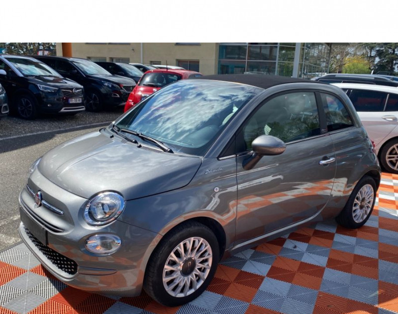 Fiat 500C 1.0 70 BVM6 HYBRID DOLCEVITA CarPlay Hybride GRIS ELECTROCLASH Occasion à vendre