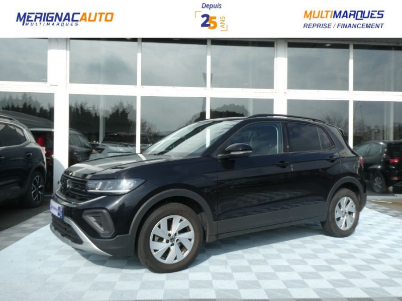 Volkswagen T-CROSS 1.0 TSI 110 DSG7 LIFE PACK COCKPIT CarPlay Radars ACC RER Privacy Glass ESSENCE NOIR MÉTAL Occasion à vendre