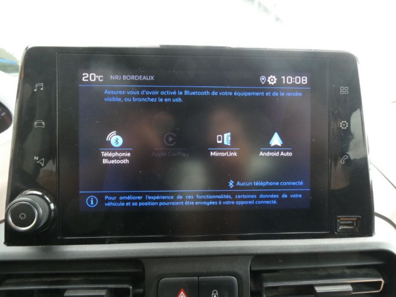 Photo 6 de l'offre de PEUGEOT RIFTER 1.5 BlueHDi 100 BVM6 GT JA17 CarPlay ADML Radars à 21950€ chez Mérignac auto