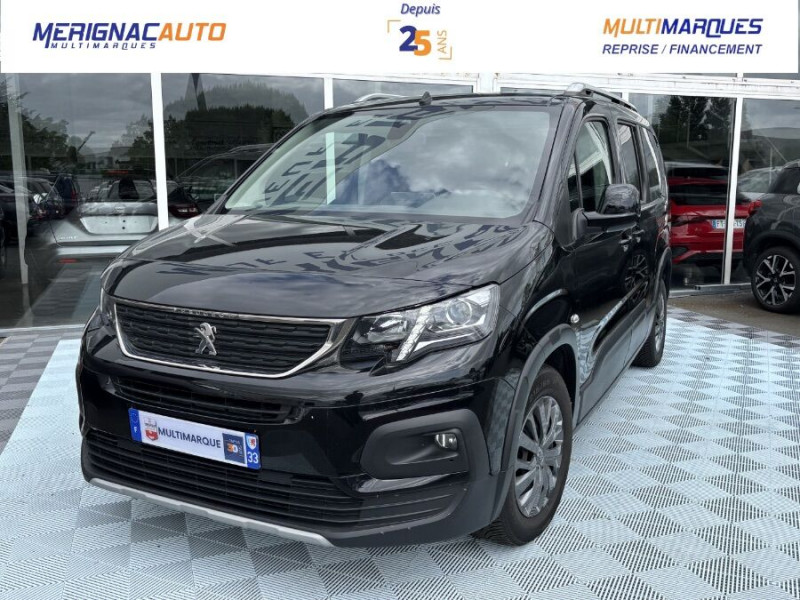Peugeot RIFTER XL LONG 1.5 BlueHDi 100 ALLURE 7PL GPS Attel. DIESEL NOIR MÉTAL Occasion à vendre