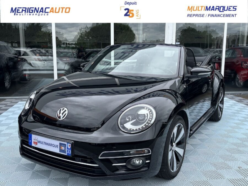 Photo 1 de l'offre de VOLKSWAGEN COCCINELLE CABRIOLET 1.2 TSI 105 DSG SOUND Fender GPS Xénon JA18 à 23450€ chez Mérignac auto