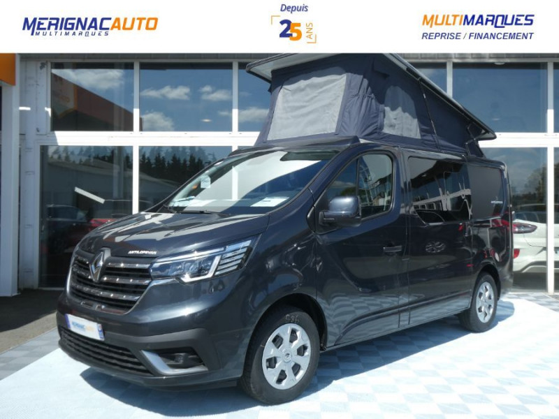 Photo 1 de l'offre de RENAULT TRAFIC VAN ANTILOPE VAN Aménagé FLEX PLUS 2.0 DCi 130 BVM6 L1 JA PK Confort 4PL Attel+Pte Vélo DISPO à 56000€ chez Mérignac auto