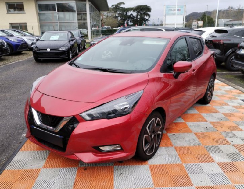 Photo 1 de l'offre de NISSAN MICRA V 0.9 IG-T 92 Ph.2 TEKNA BOSE Camera 360° CarPlay à 15480€ chez Mérignac auto
