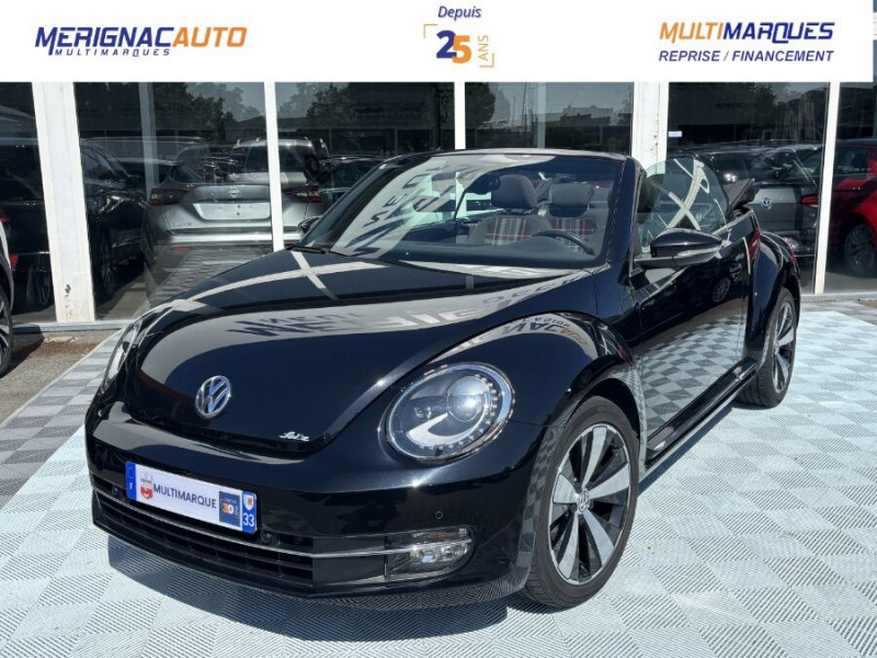 Volkswagen COCCINELLE CABRIOLET 1.2 TSI 105 BVM6 CLUB GPS Xénon JA18 Radars ESSENCE NOIRE Occasion à vendre