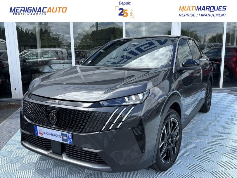 Peugeot 3008 HYBRID 145 e-DCS6 GT Hayon Elect. LED Pixel SC Hybride GRIS TITANE Neuf à vendre