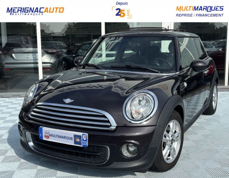 Mini MINI III ONE 1.6 98 BVA 3P CUIR TOIT Ouvrant Radars ESSENCE BRUN MÉTAL Occasion à vendre