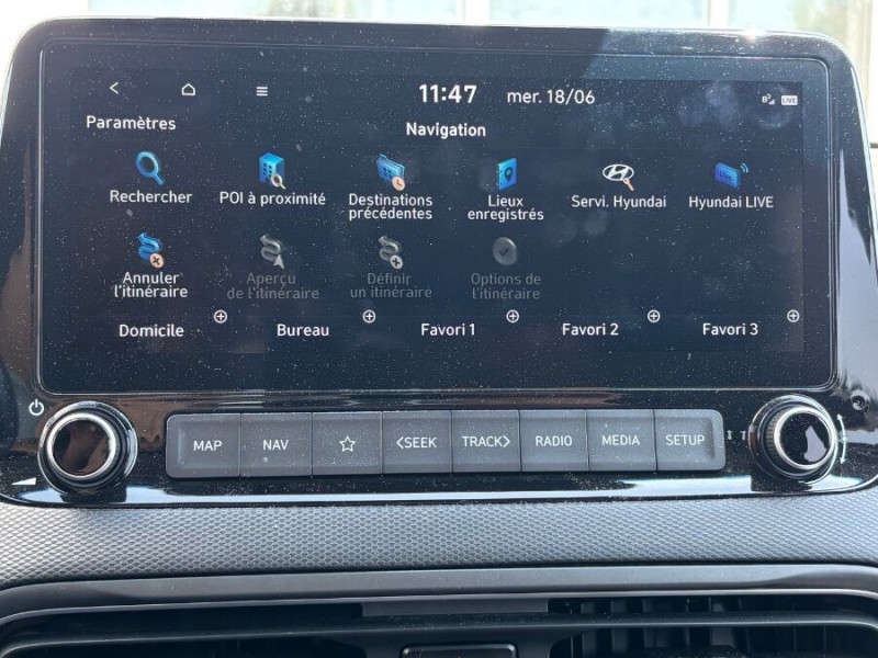 Photo 19 de l'offre de HYUNDAI KONA 1.6 HYBRID 141DCT-6 EXECUTIVE CUIR SE Camera JA18 à 20950€ chez Mérignac auto