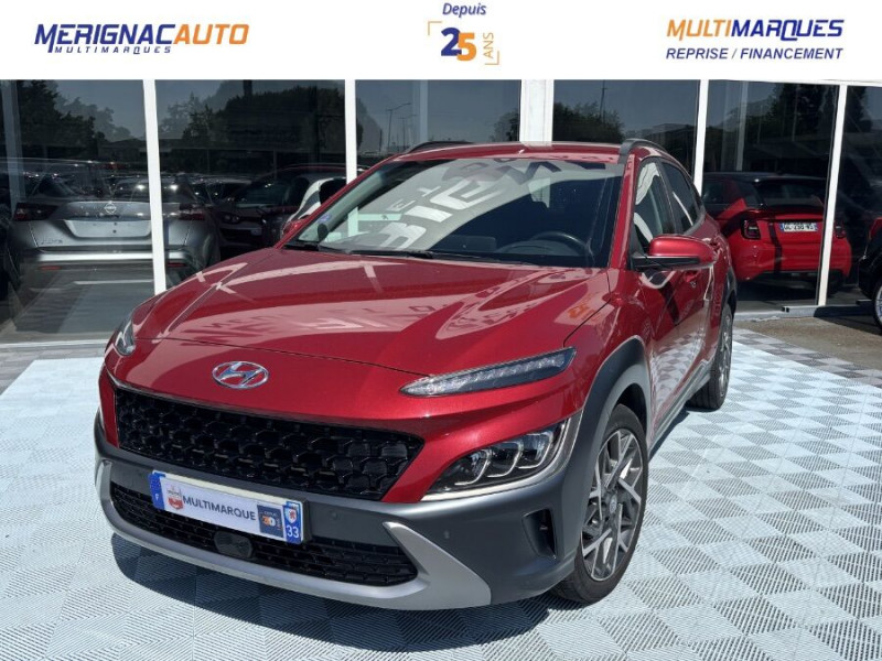 Photo 1 de l'offre de HYUNDAI KONA 1.6 HYBRID 141DCT-6 EXECUTIVE CUIR SE Camera JA18 à 20950€ chez Mérignac auto