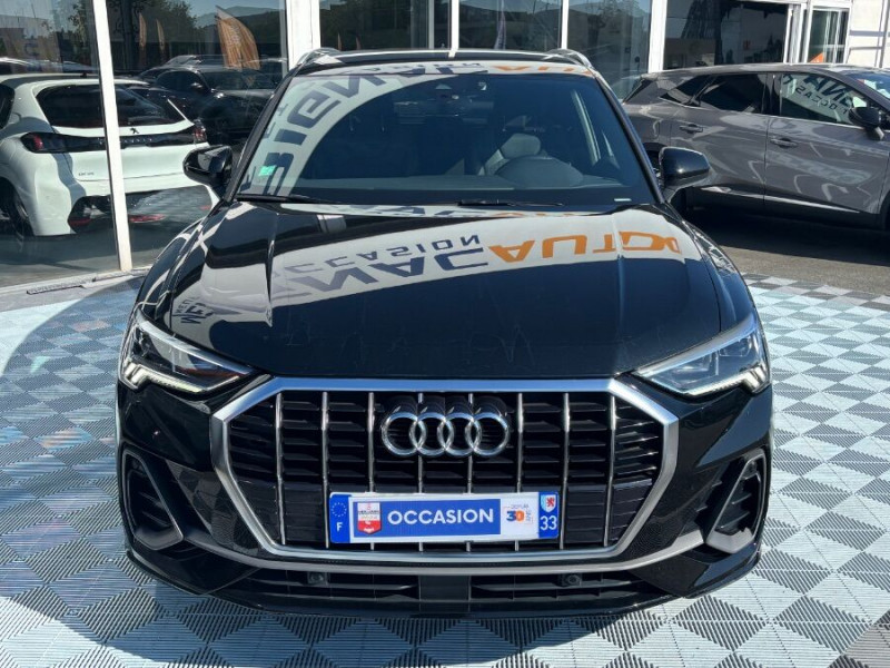 Audi Q3 35 TFSI 150 BVM6 S LINE Camera Hayon EL. 1ère Main ESSENCE NOIR MÉTAL Occasion à vendre