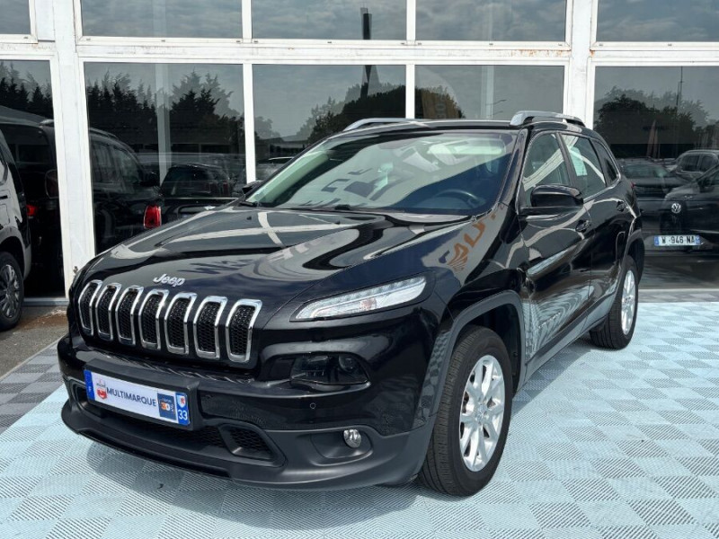 Jeep CHEROKEE 2.2 MultiJet 185 BVA 4WD LONGITUDE EXECUTIVE Active Drive CUIR Attel. DIESEL NOIR MÉTAL Occasion à vendre