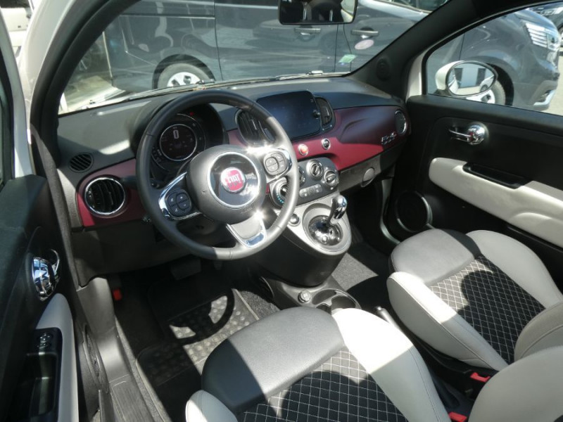 Photo 14 de l'offre de FIAT 500C 1.2 69 Dualogic STAR JA16 CarPlay 7" à 15950€ chez Mérignac auto