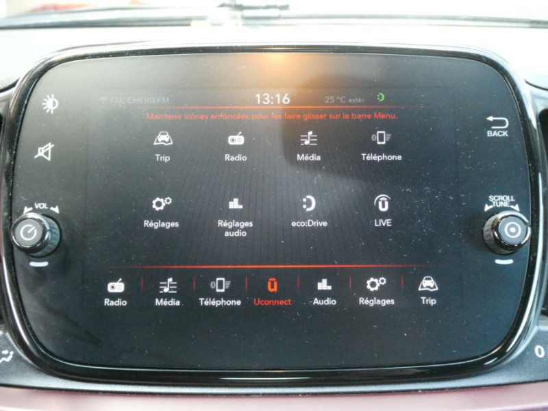 Photo 6 de l'offre de FIAT 500C 1.2 69 Dualogic STAR JA16 CarPlay 7" à 15950€ chez Mérignac auto