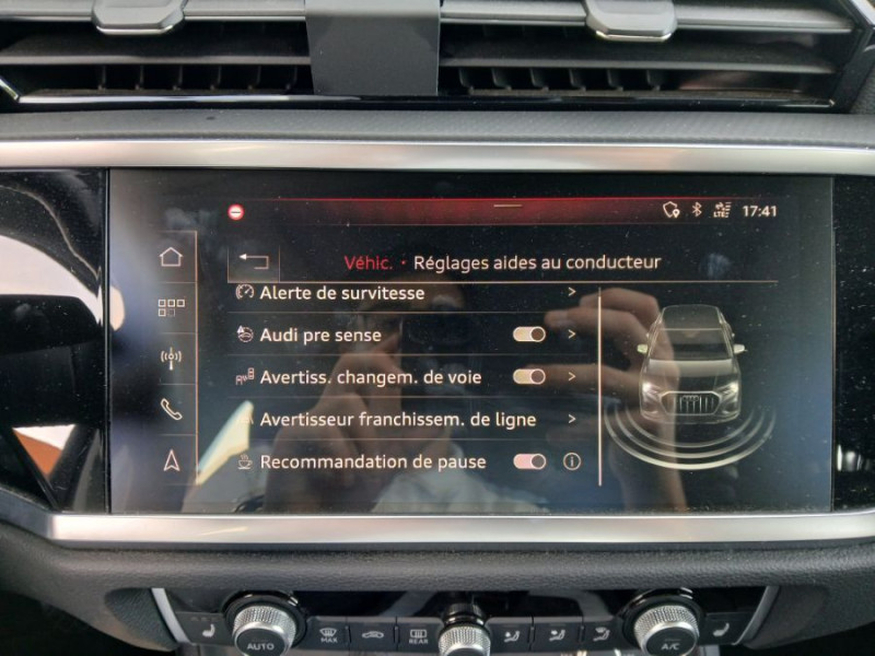 Photo 23 de l'offre de AUDI Q3 35 TFSI 150 2WD S tronic 7 PACK CUIR TOE Hayon EL. 1ère Main à 28490€ chez Mérignac auto