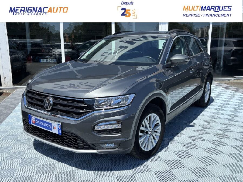 Volkswagen T-ROC 1.0 TSI 115 BVM6 LOUNGE CarPlay ACC Radars ESSENCE GRIS ANTHRACITE Occasion à vendre