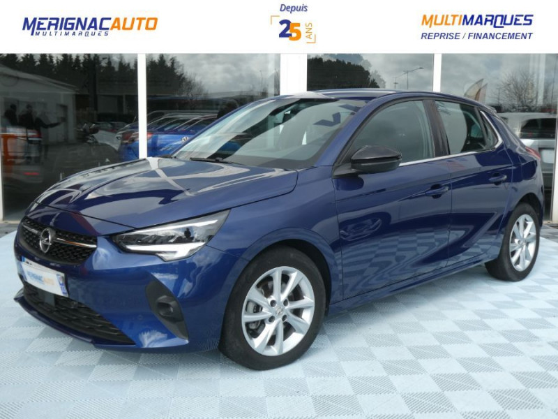 Opel CORSA VI 1.2 Turbo 100 BVM6 ELEGANCE Camera Radars CarPlay JA16 ESSENCE BLEU MÉTAL Occasion à vendre