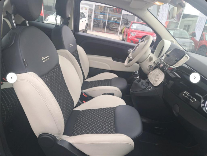 Photo 5 de l'offre de FIAT 500 1.0 70 BVM6 HYBRID DOLCEVITA Toit Pano CarPlay 7" à 13970€ chez Mérignac auto