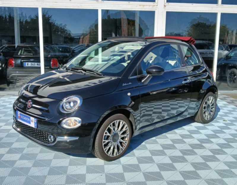 Photo 1 de l'offre de FIAT 500C 1.0 70 BVM6 HYBRID DOLCEVITA GPS JA16 CLIM Auto 1ère Main à 14750€ chez Mérignac auto