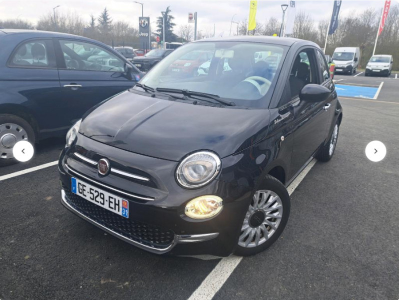 Photo 1 de l'offre de FIAT 500 1.0 70 BVM6 HYBRID DOLCEVITA Toit Pano CarPlay 7" à 13970€ chez Mérignac auto