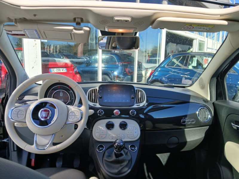 Photo 4 de l'offre de FIAT 500C 1.0 70 BVM6 HYBRID DOLCEVITA GPS JA16 CLIM Auto 1ère Main à 14750€ chez Mérignac auto
