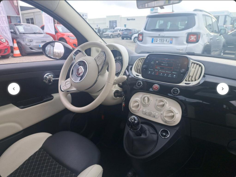 Photo 4 de l'offre de FIAT 500 1.0 70 BVM6 HYBRID DOLCEVITA Toit Pano CarPlay 7" à 13970€ chez Mérignac auto