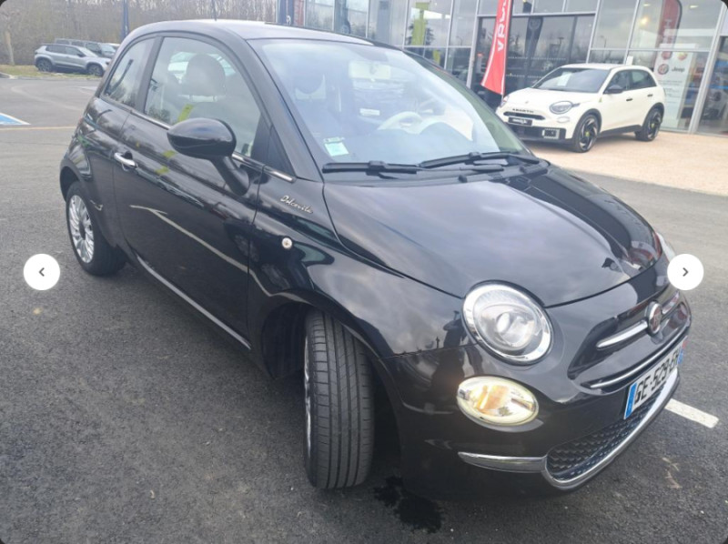 Photo 2 de l'offre de FIAT 500 1.0 70 BVM6 HYBRID DOLCEVITA Toit Pano CarPlay 7" à 13970€ chez Mérignac auto