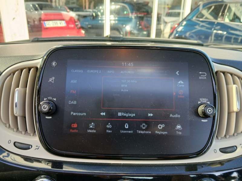 Photo 27 de l'offre de FIAT 500C 1.0 70 BVM6 HYBRID DOLCEVITA GPS JA16 CLIM Auto 1ère Main à 14750€ chez Mérignac auto