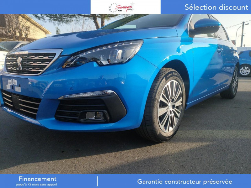 Peugeot 308 ALLURE PACK 1.5 BlueHDi 130  EAT8  PARK ASSIT+FULL LED+JA BITON DIESEL BLEU VERTIGO NACRE Occasion à vendre