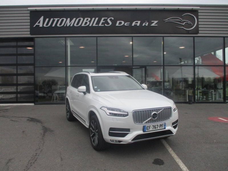 Volvo XC90 D5 AWD 225CH INSCRIPTION LUXE GEARTRONIC 7 PLACES Diesel BLANC Occasion à vendre
