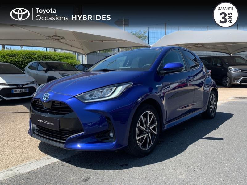 Toyota Yaris 116h Design 5p MY21 Hybride Bleu Kyanite (M) Occasion à vendre