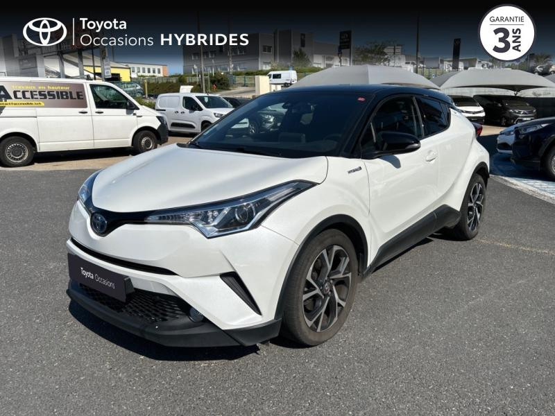 Toyota C-HR 122h Design 2WD E-CVT RC18 Hybride Blanc Nacré bi-ton Occasion à vendre