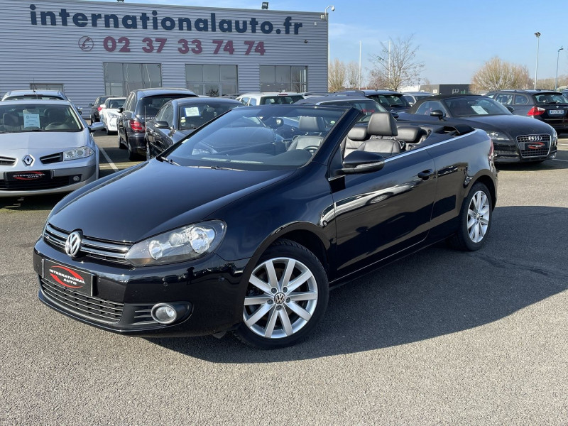 Photo 2 de l'offre de VOLKSWAGEN GOLF VI CABRIOLET 2.0 TDI 140CH BLUEMOTION FAP CARAT DSG6 à 16590€ chez International Auto Auneau