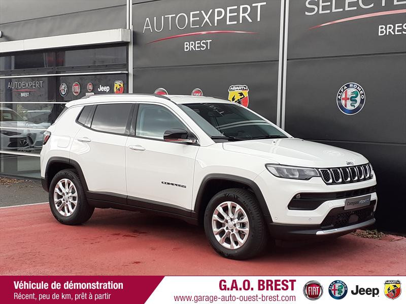 Jeep Compass 1.3 PHEV T4 190ch Limited 4xe AT6 eAWD Hybride Alpine White Occasion à vendre