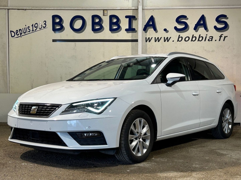 Seat LEON ST 1.6 TDI 115CH STYLE EURO6D-T DSG Diesel BLANC Occasion à vendre