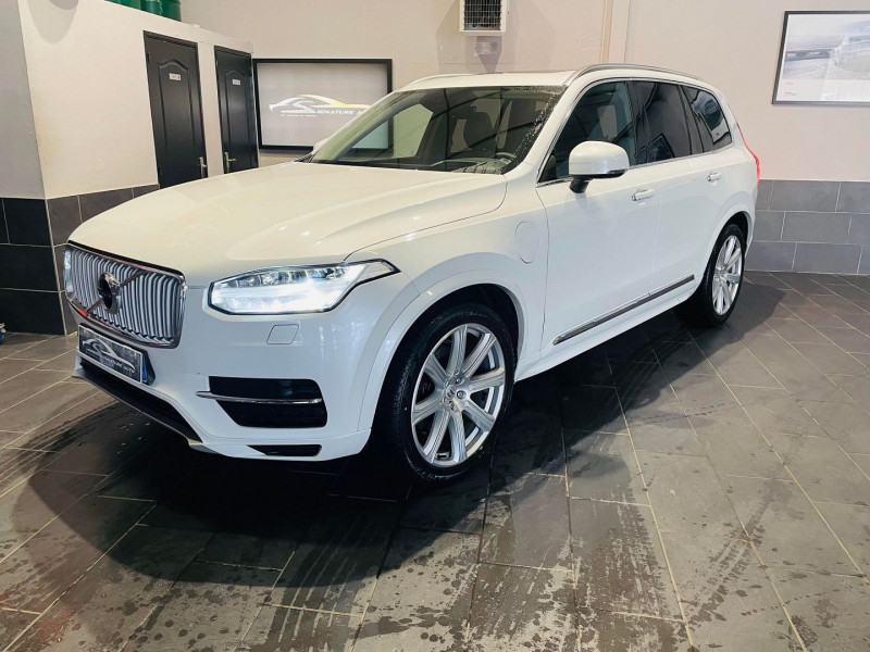Volvo XC90 T8 TWIN ENGINE 303 + 87CH INSCRIPTION LUXE GEARTRONIC 7 PLACES Hybride BLANC Occasion à vendre