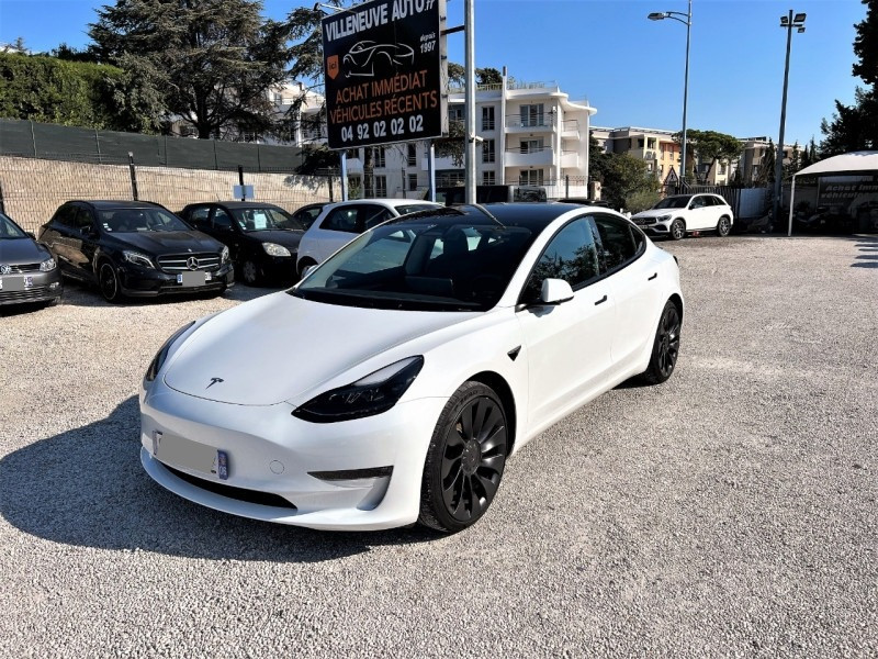 Tesla MODEL 3 PERFORMANCE PUP AWD UPGRADE MY22 Electrique BLANC Occasion à vendre