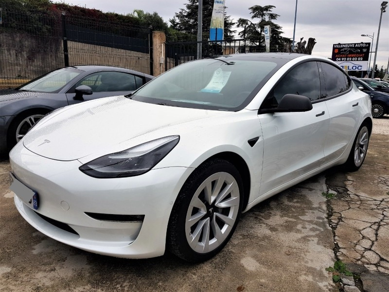 Tesla MODEL 3 LONG-RANGE DUAL MOTOR AWD MY21 Electrique BLANC Occasion à vendre